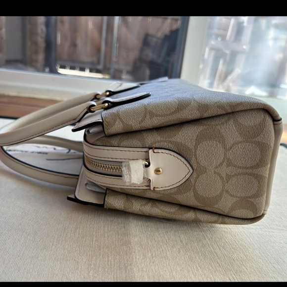 Coach NWT Signature Purse Bag + Crossby Strap Satchel Rare Floral Applique - Picture 9 of 15